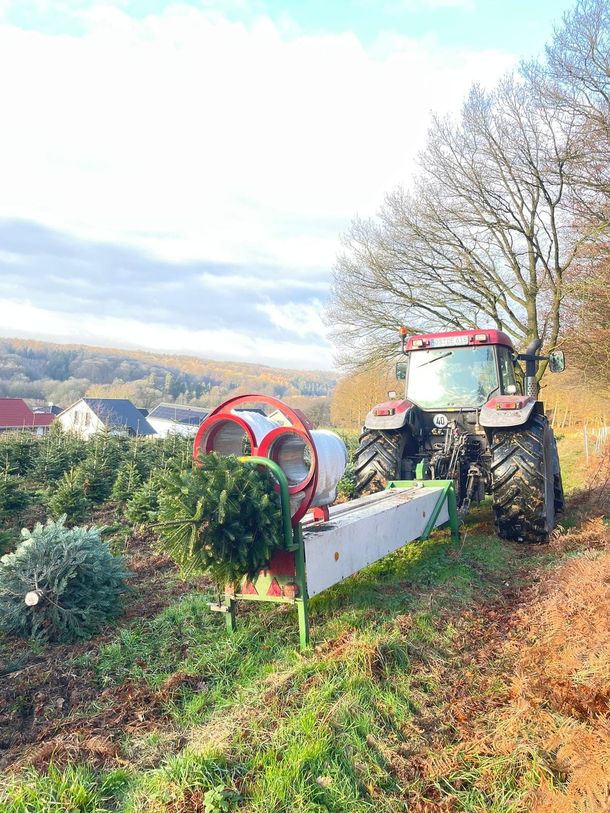 Netzmaschine im Einsatz